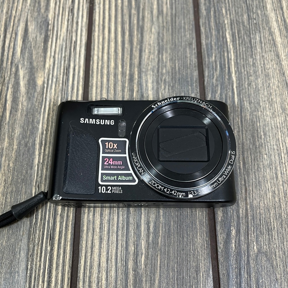 Samsung HZ10W Digital Camera Black 10.2MP 10x Optical Zoom Y2K Digicam UNTESTED